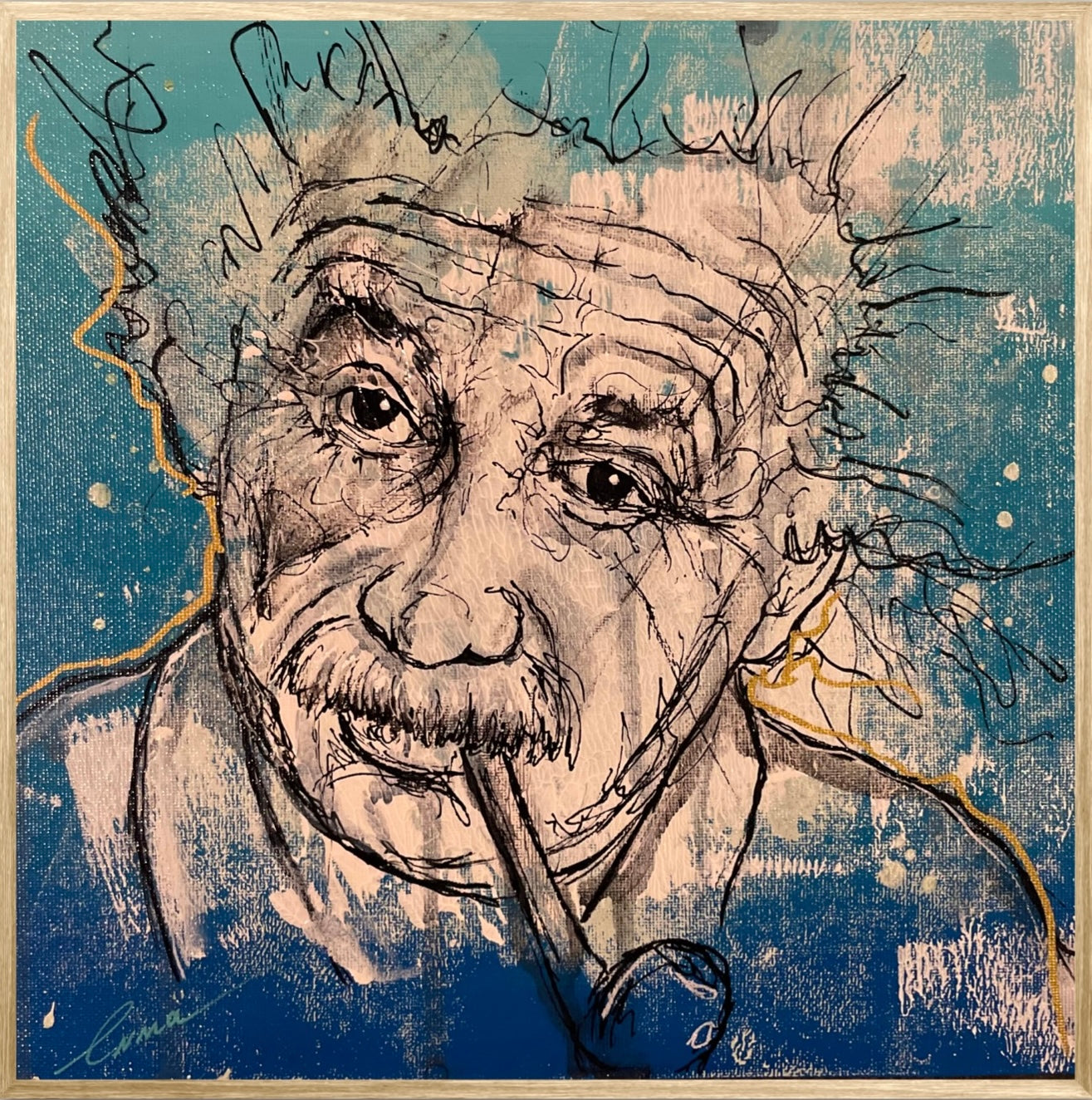 ALBERT EINSTEIN 25x25cm