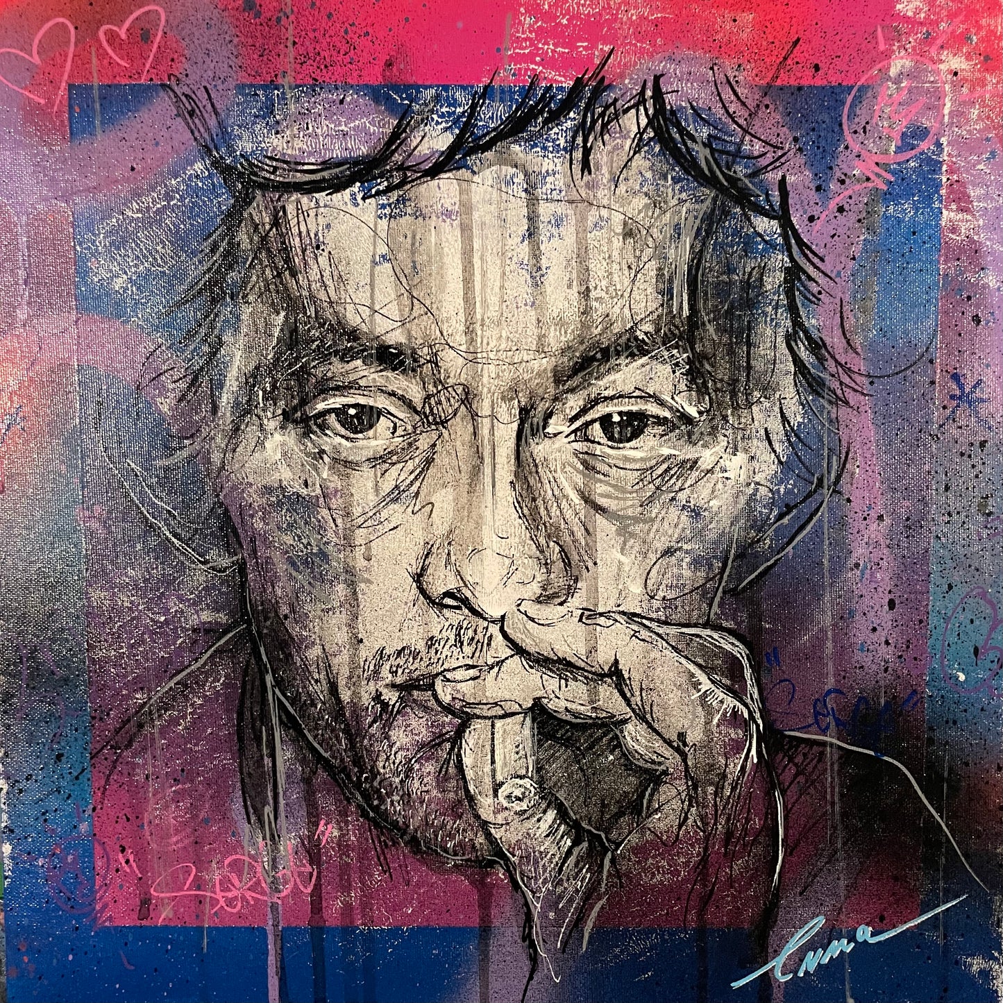 GAINSBOURG 36x36cm