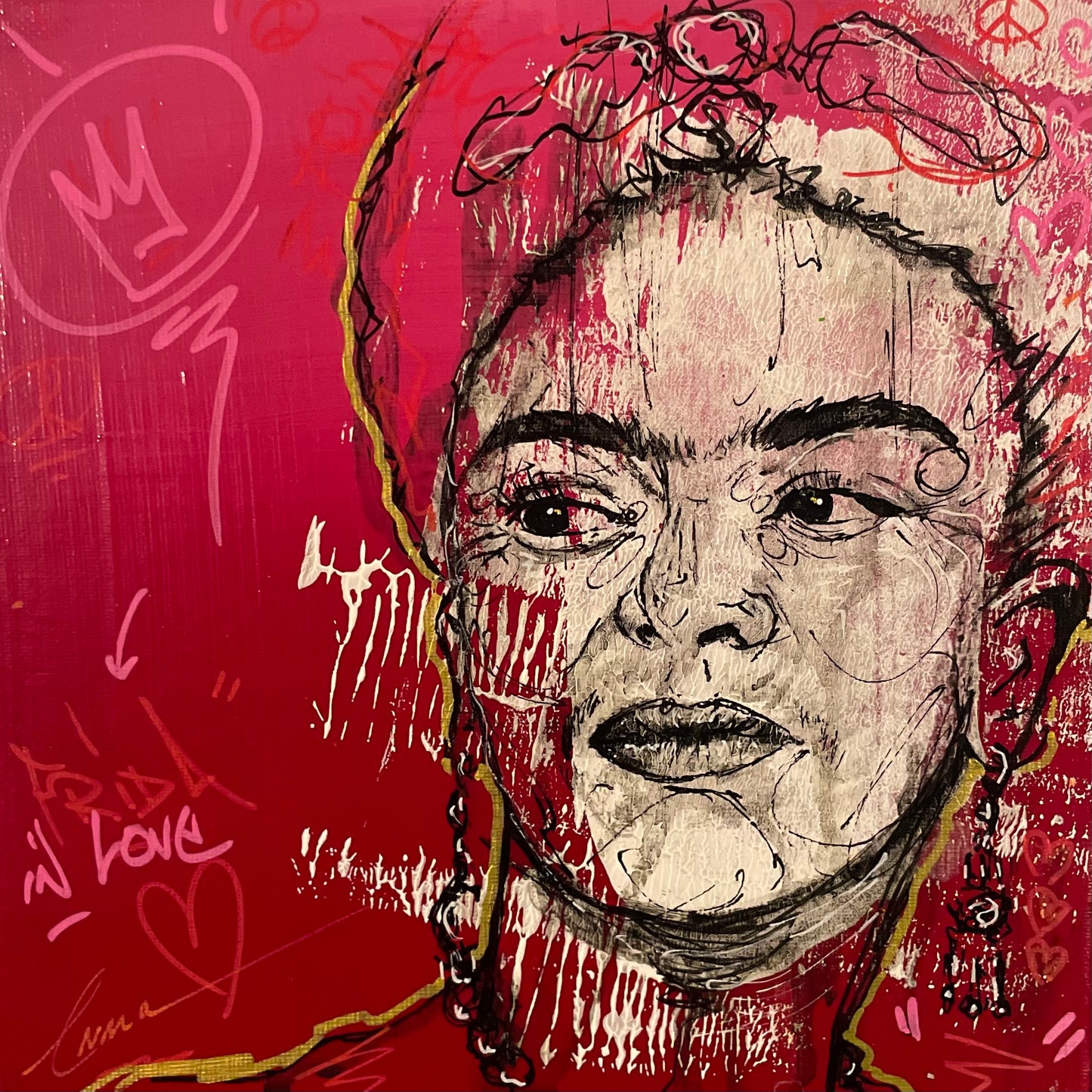 FRIDA KHALO 19x19cm