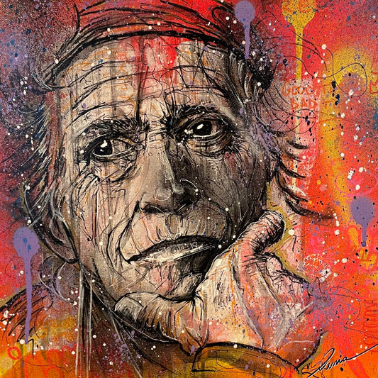 KEITH RICHARDS 36x36cm