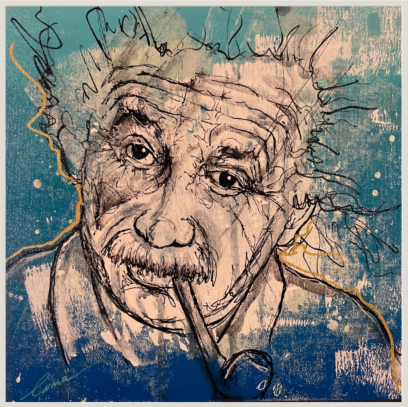 ALBERT EINSTEIN 25x25cm