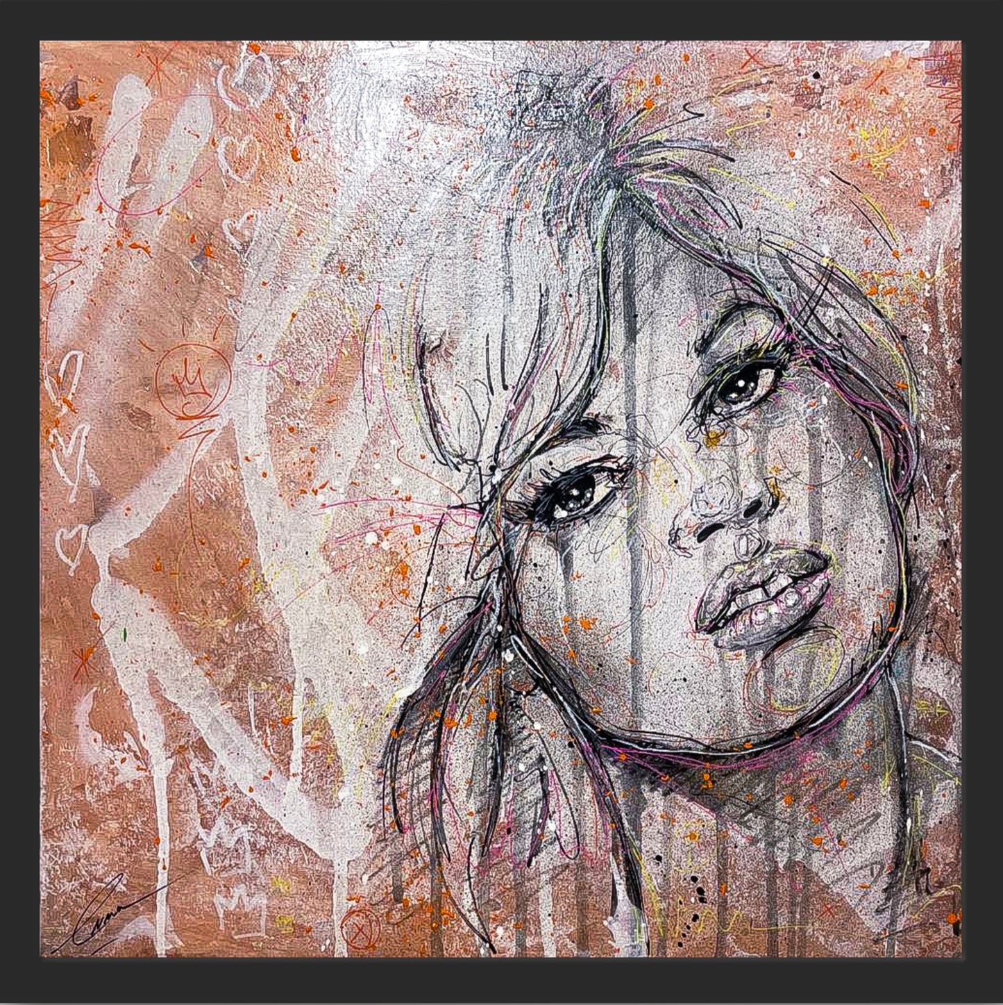 BRIGITTE BARDOT 36x36cm