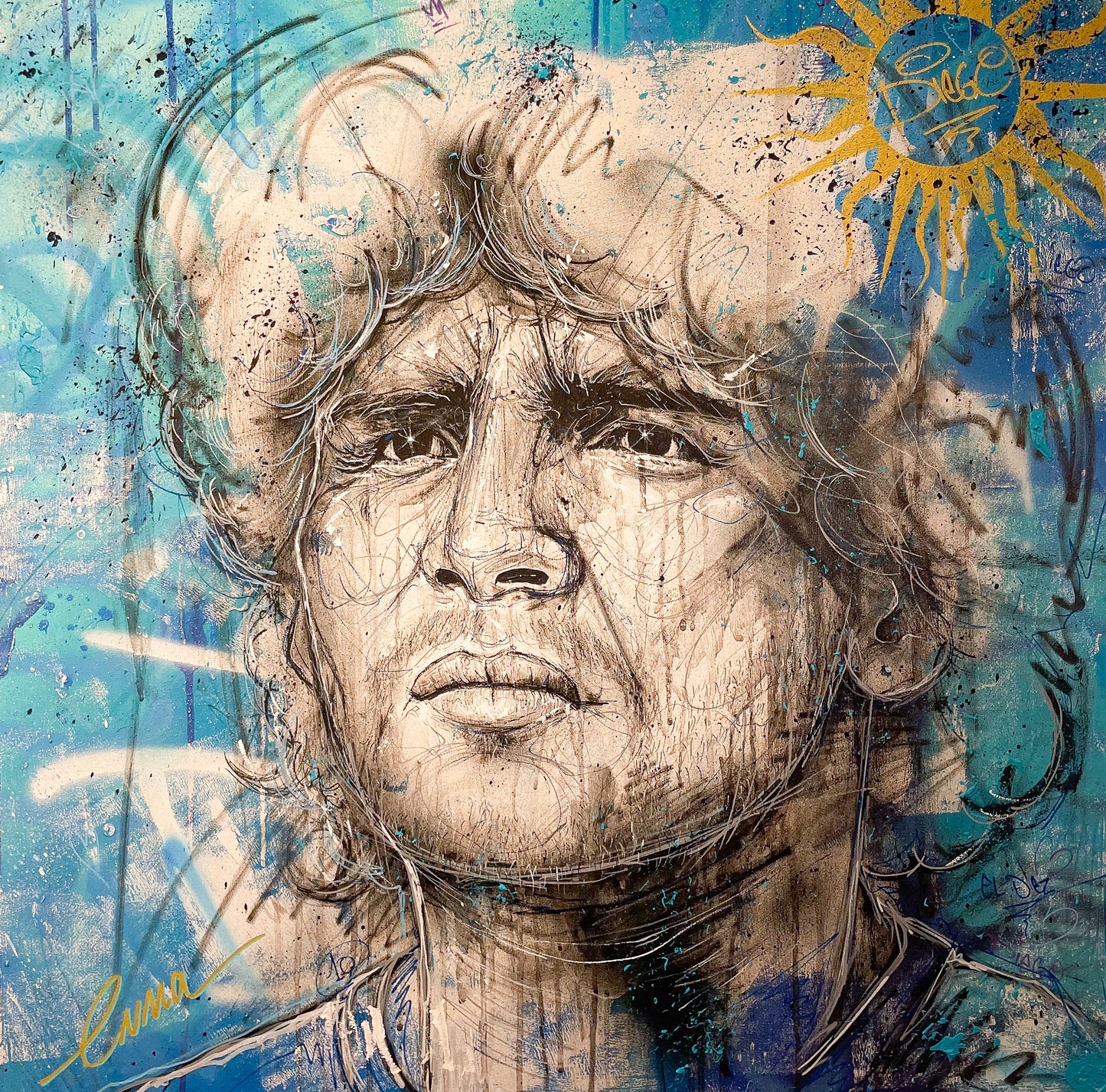 MARADONA 80x80cm