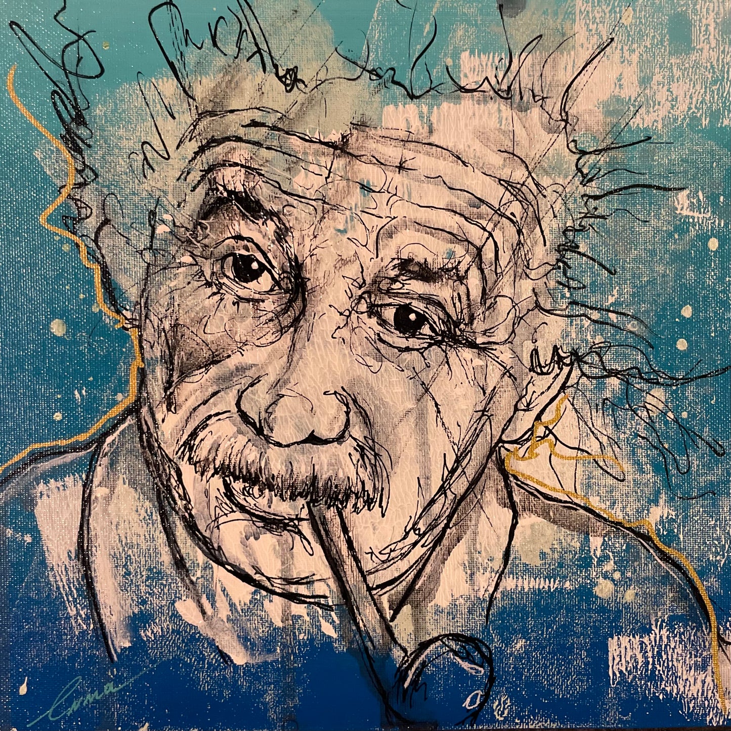 ALBERT EINSTEIN 25x25cm