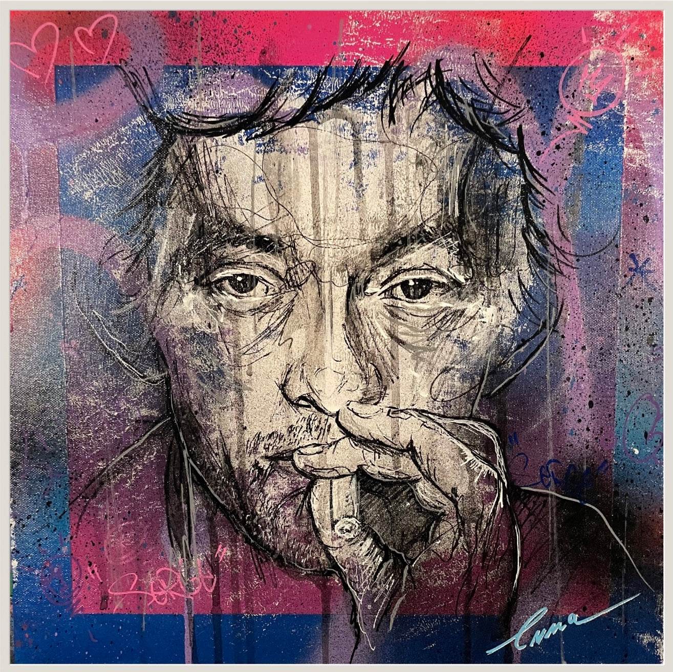 GAINSBOURG 36x36cm