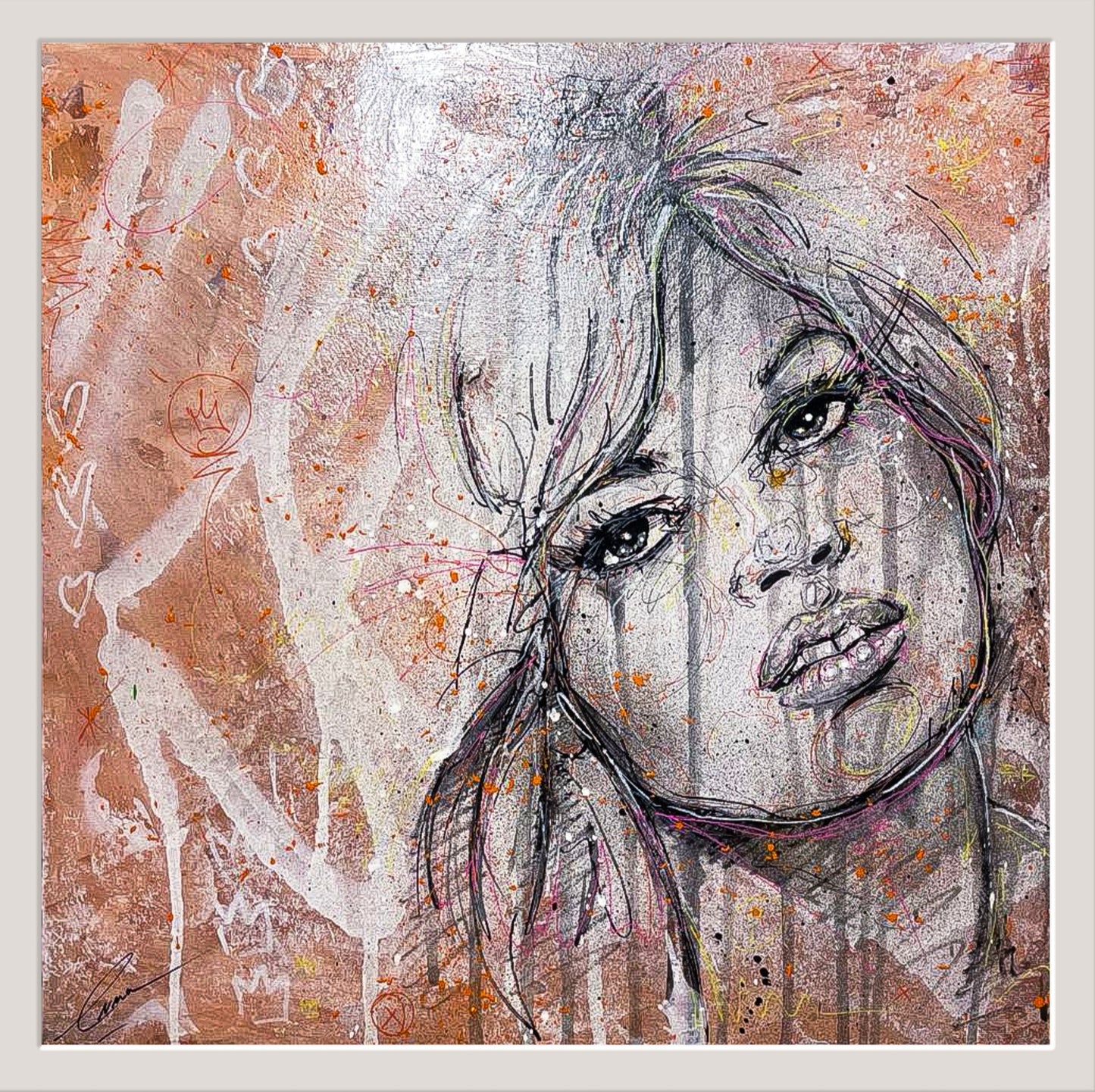 BRIGITTE BARDOT 36x36cm