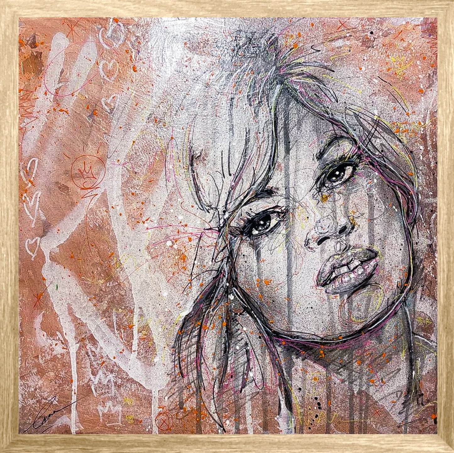 BRIGITTE BARDOT 36x36cm